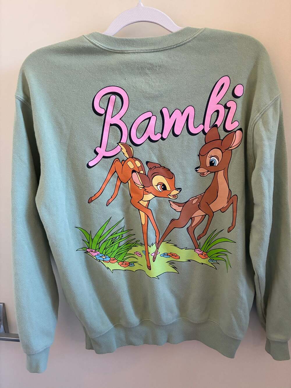 MD Mint Green Disney Bambi Sweatshirt